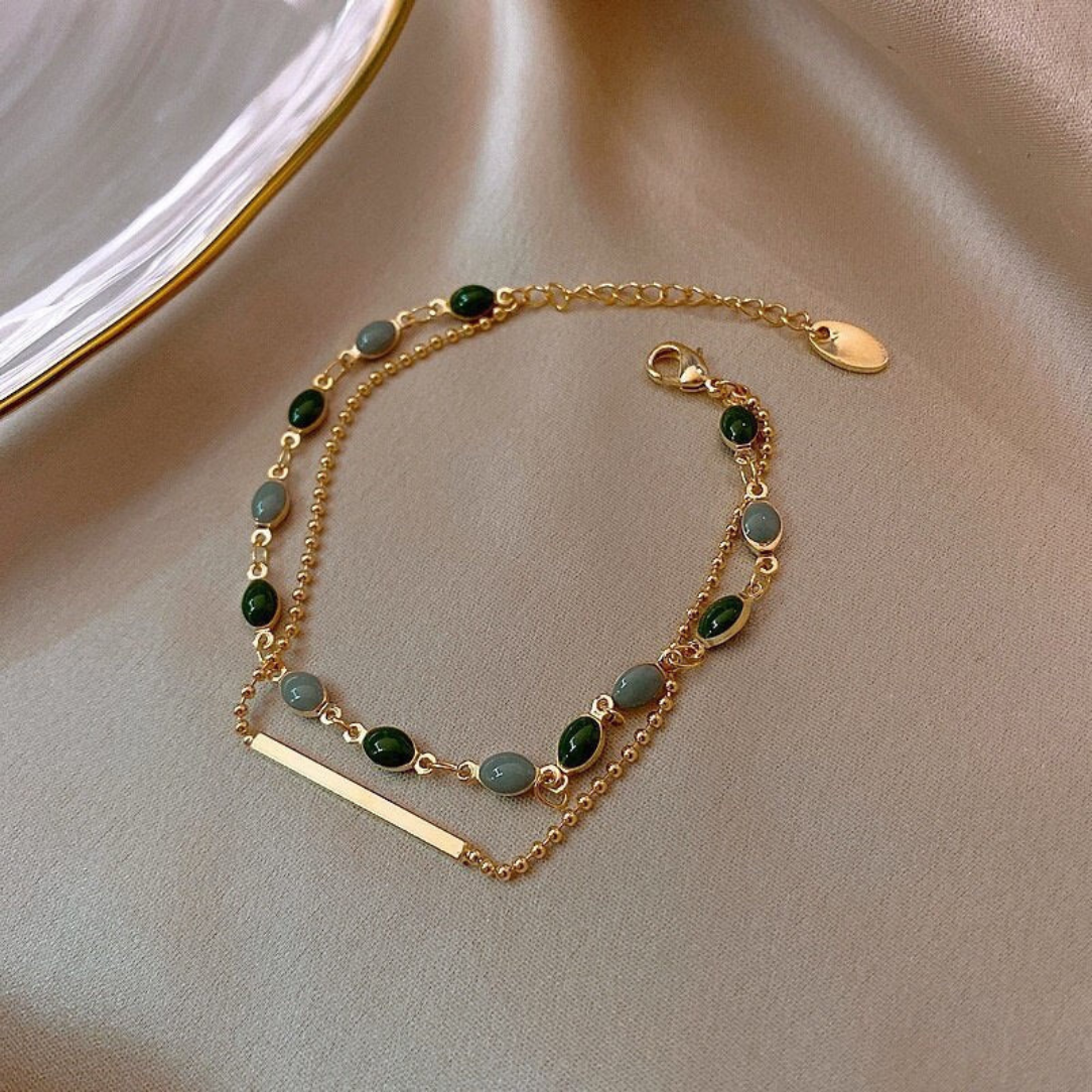 Le classique-Double Charm Bracelet