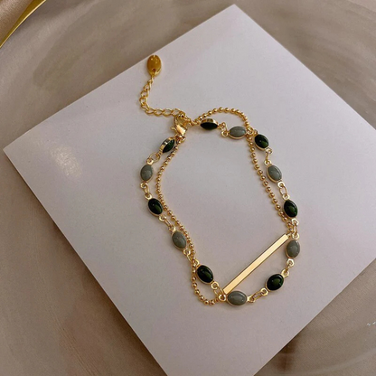 Le classique-Double Charm Bracelet