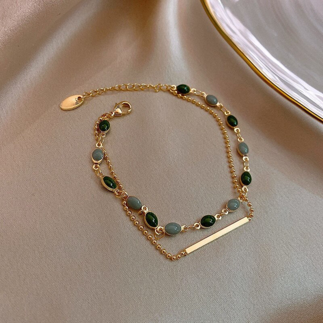 Le classique-Double Charm Bracelet