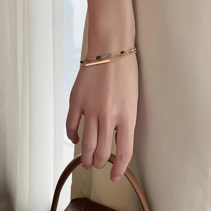 Le classique-Double Charm Bracelet