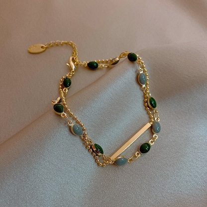 Le classique-Double Charm Bracelet